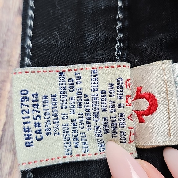 NEW TRUE RELIGION LINDA VINTAGE Y2K BLACK LOW-RISE SKINNY JEANS - Picture 10 of 11